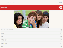 Tablet Screenshot of 70online.district70.org